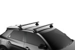 Thule Clamp foot pack with Thule WingBar Evo Black roof bars