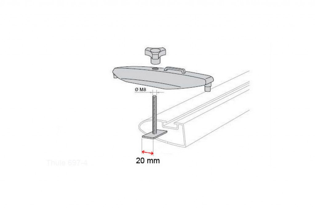 thule t track bike rack