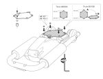 Thule 886000 t-track adapter for Thule Hull-a-Port kayak carriers