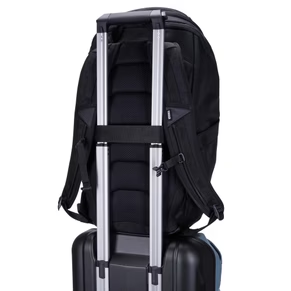 Luggage pass-through strap allows you to attach the backpack to rolling luggage for effortless travel