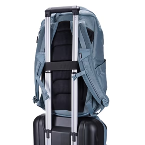 Luggage pass-through strap allows you to attach the backpack to rolling luggage for effortless travel